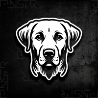 Labrador - Kopf Hunde Sticker
