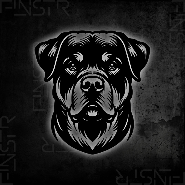 Rottweiler - Kopf Hunde Sticker