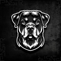 Rottweiler - Kopf Hunde Sticker