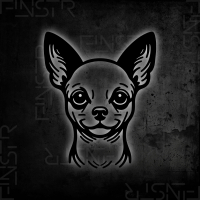 Chihuahua - Kopf Hunde Sticker