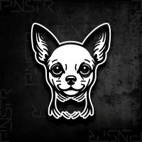 Chihuahua - Kopf Hunde Sticker
