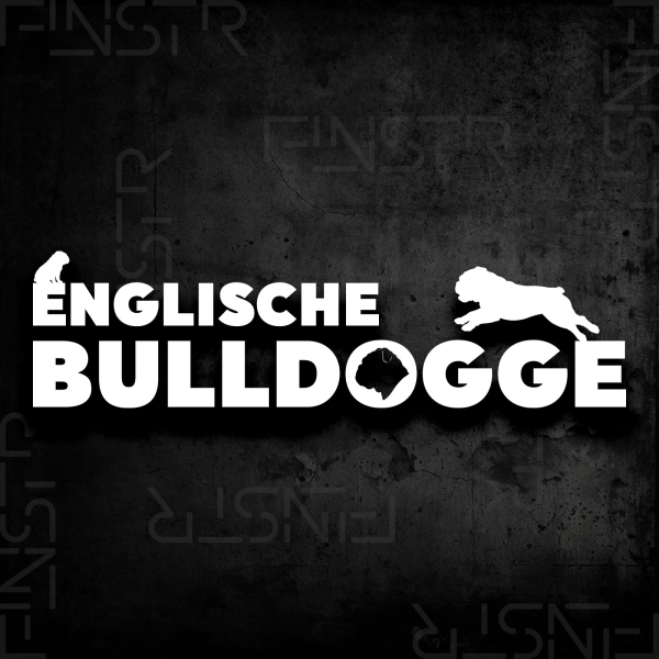 Englische Bulldogge XXL Hundesticker