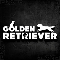 Golden Retriever XXL Hundesticker